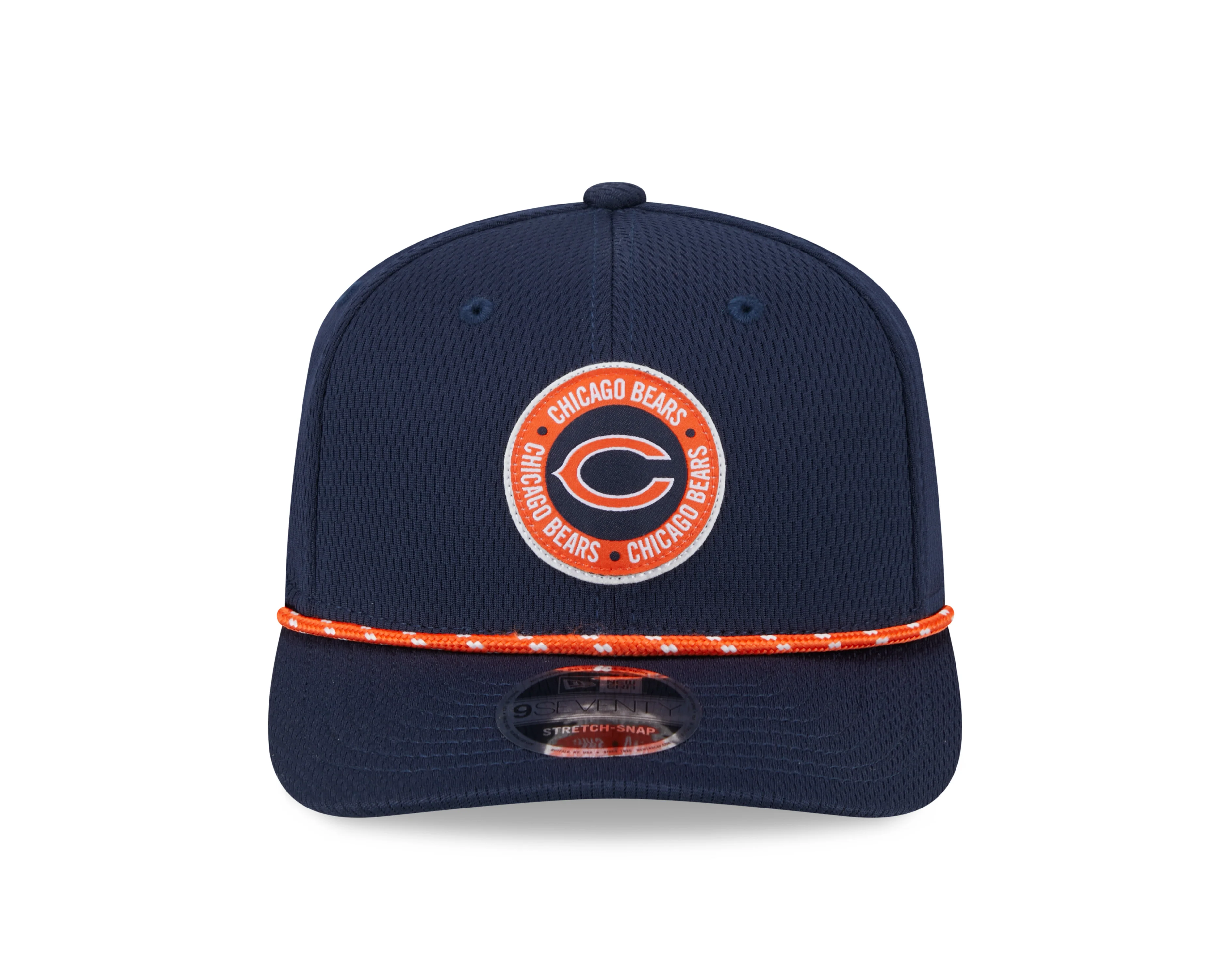Men's Chicago Bears New Era 2024 Sideline Navy Secondary 9SEVENTY Adjustable Hat