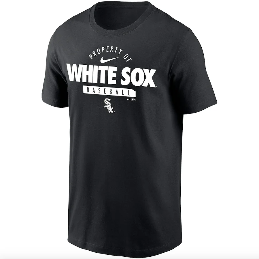 Men's Chicago White Sox Nike Black Primetime Property Of Practice T-Shirt