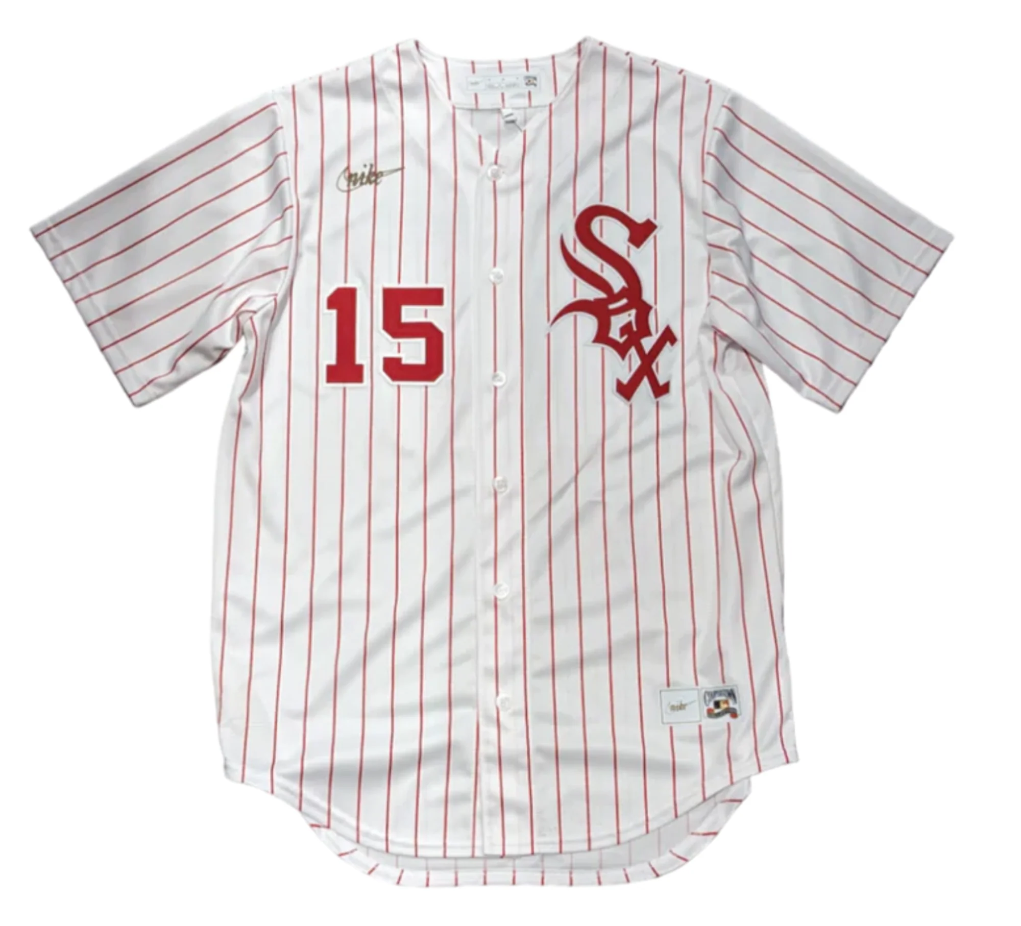 Men's Dick Allen Chicago White Sox Cooperstown Home White/Red 1972 Premium Stitch Replica Jersey