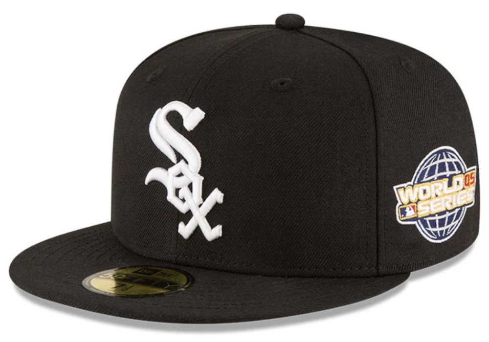 Chicago White Sox New Era 2005 World Series Wool 59FIFTY Fitted Hat - Black