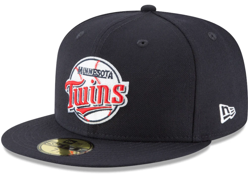 Men's Minnesota Twins New Era Navy Cooperstown Collection Wool 59FIFTY Fitted Hat