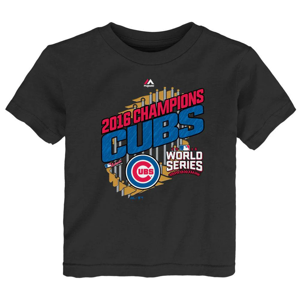 Toddler Chicago Cubs 2016 World Series Champions Parade T-Shirt By Majestic