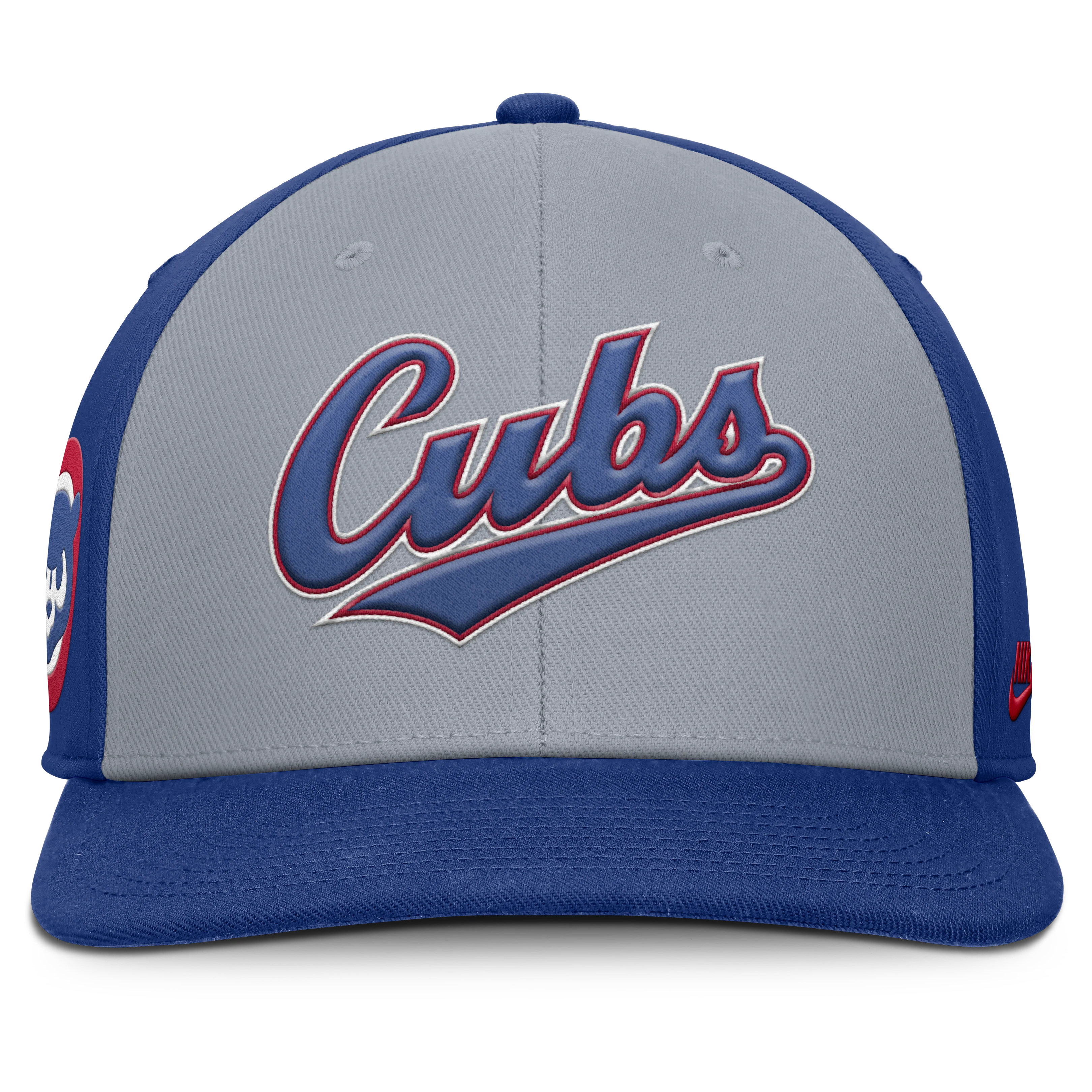 Chicago Cubs Nike Gray/Blue Dri-Fit Pro Adjustable Snapback Hat