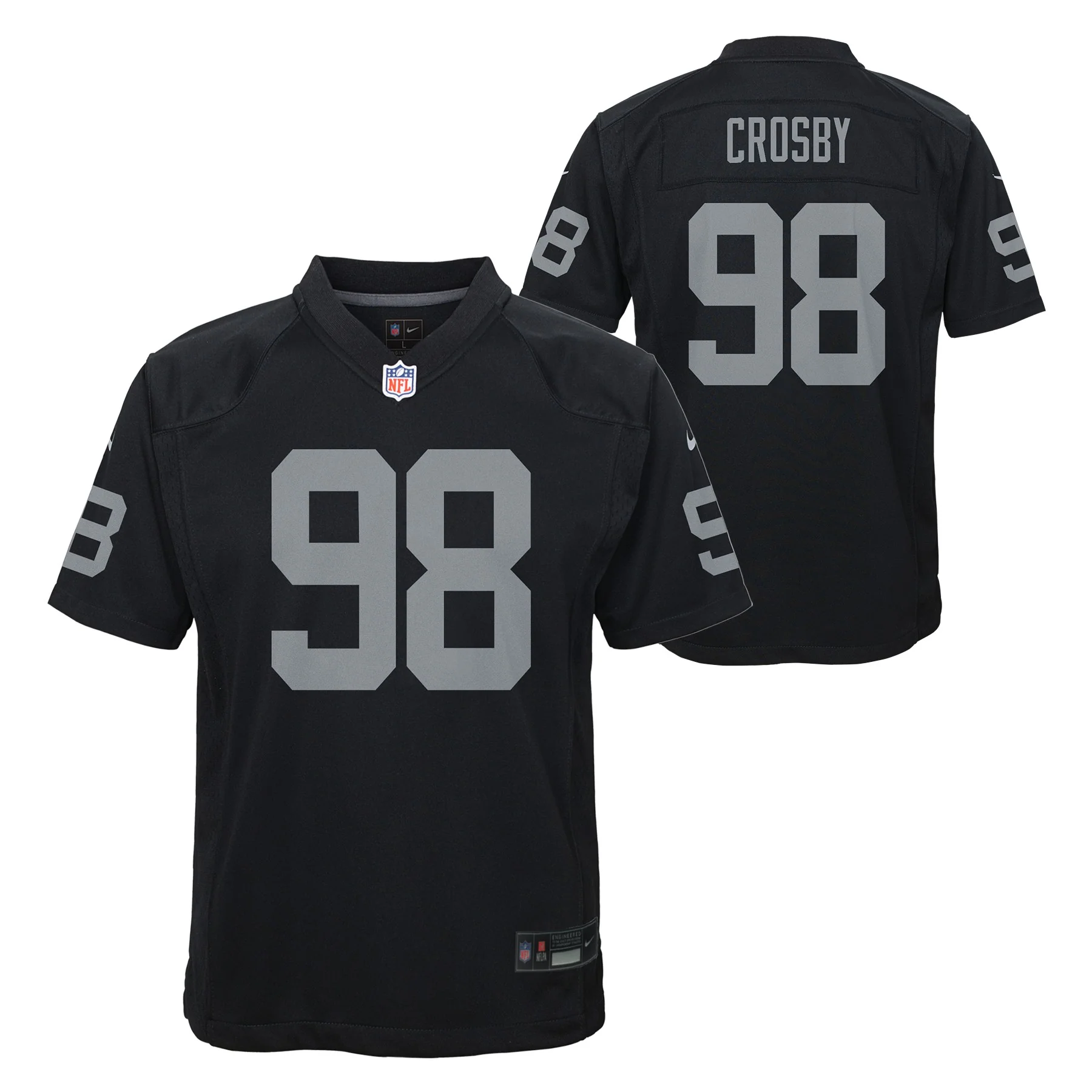 Youth Maxx Crosby Las Vegas Raiders Black Nike Game Jersey