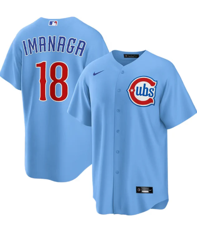 Men's Shota Imanaga Chicago Cubs Nike Light Blue 2nd Alternate Replica Jersey