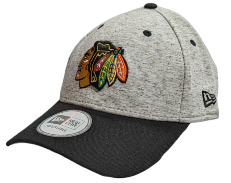 New Era Chicago Blackhawks Gray/Black Team Rogue 9FORTY Adjustable Cap