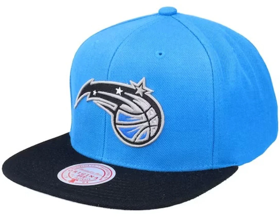 Men's Mitchell & Ness Orlando Magic Blue/Black 2-Tone Snapback Adjustable Hat