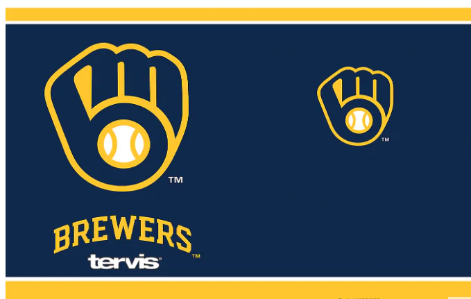 Milwaukee Brewers™ Home Run 20 oz. Stainless Steel Tumbler