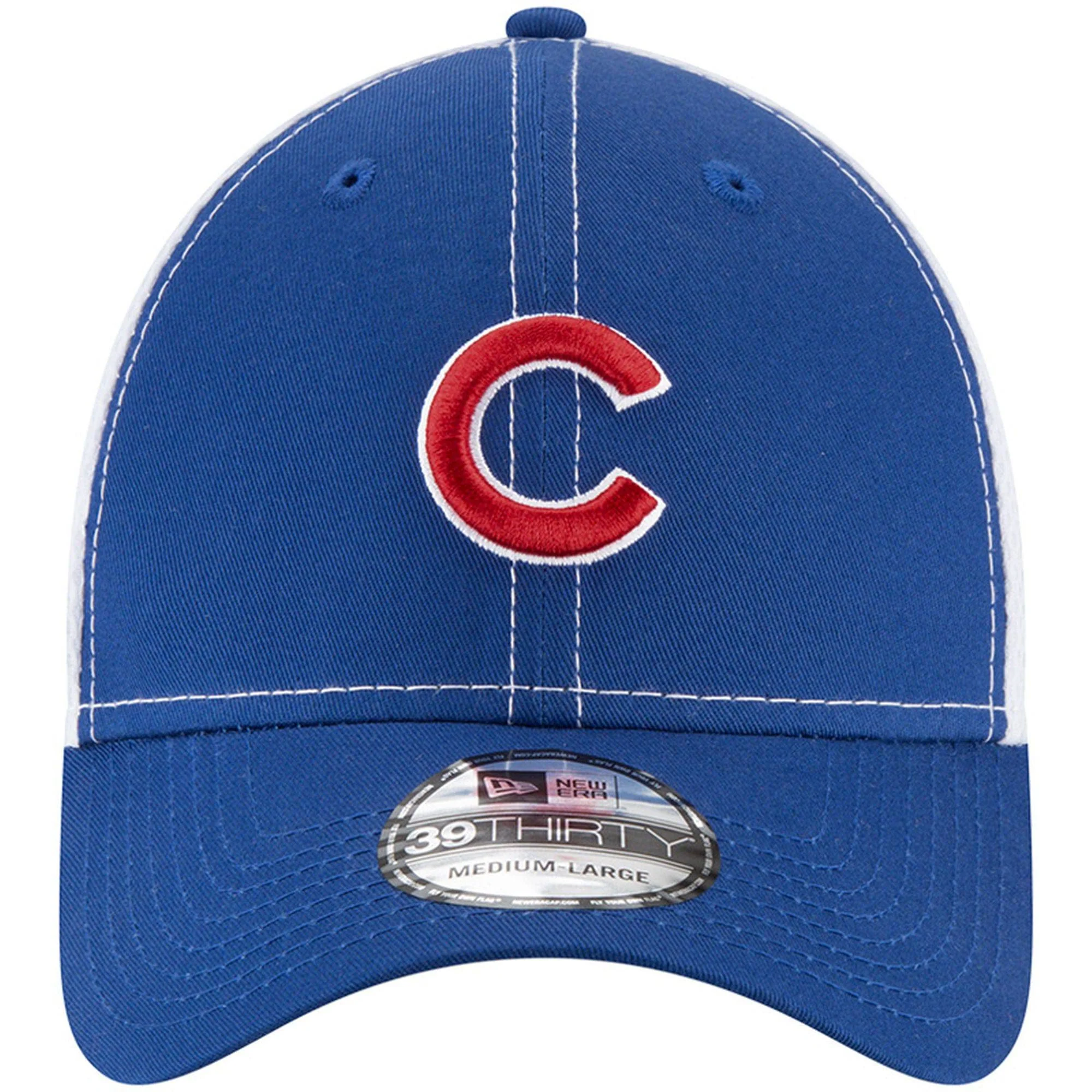 Men's Chicago Cubs New Era Royal/White Semester Neo 39THIRTY Flex Hat