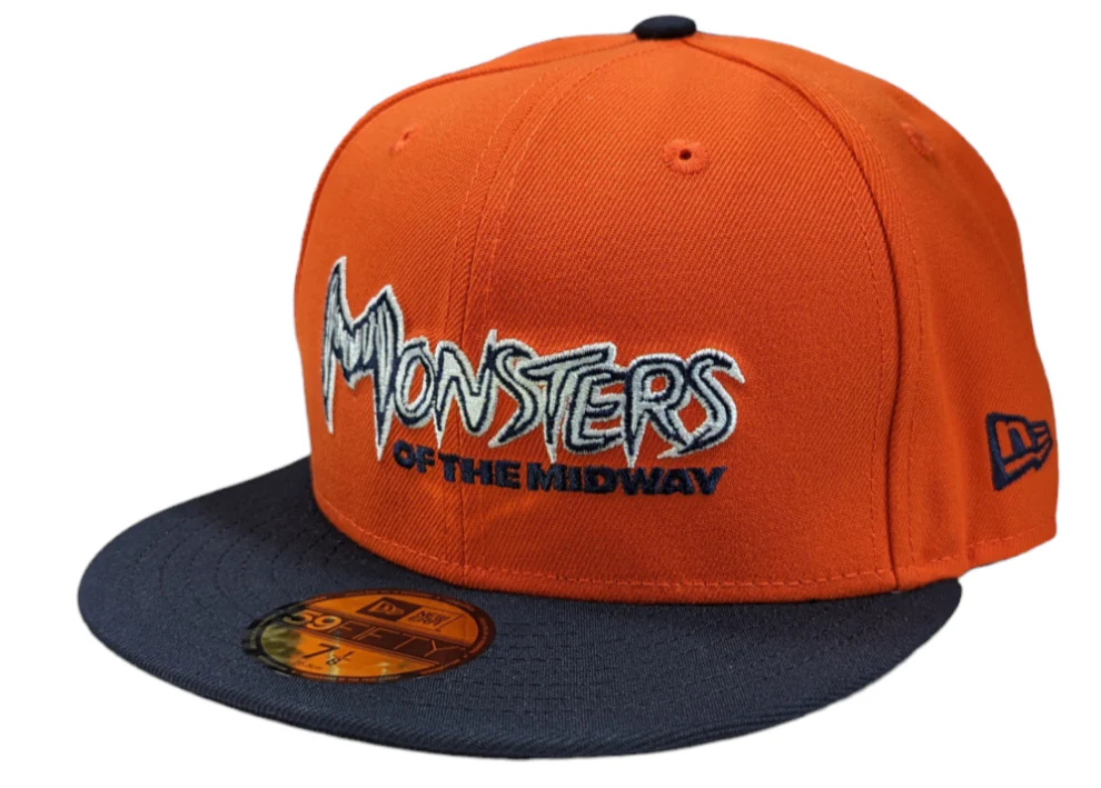Chicago Bears New Era Gridiron Monsters 2 Tone Orange/Navy 59FIFTY Fitted Hat