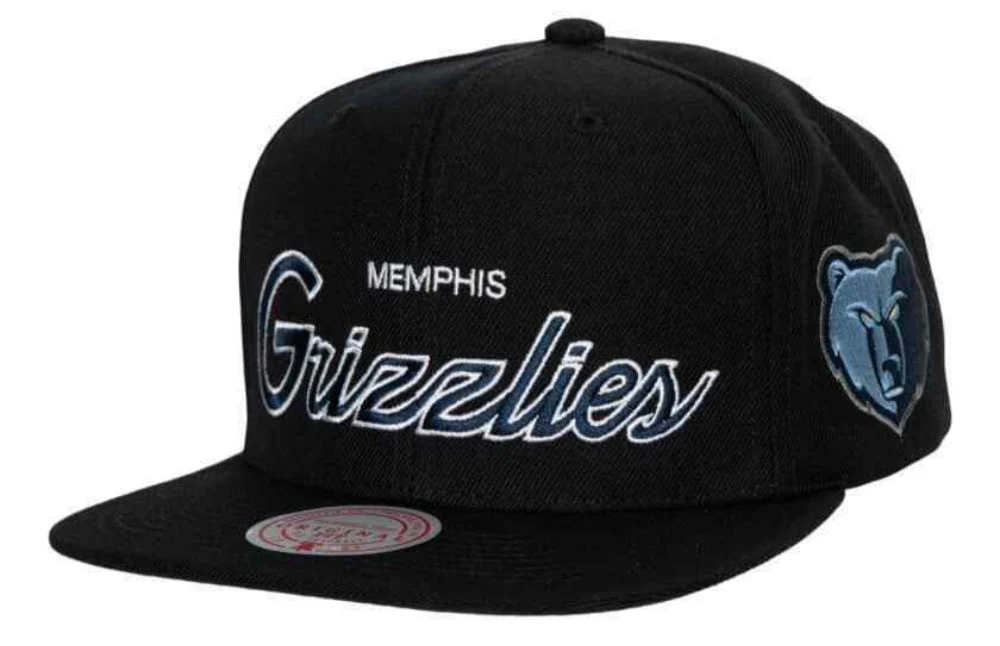 Memphis Grizzlies Team Script 2.0 Mitchell & Ness Snapback Hat