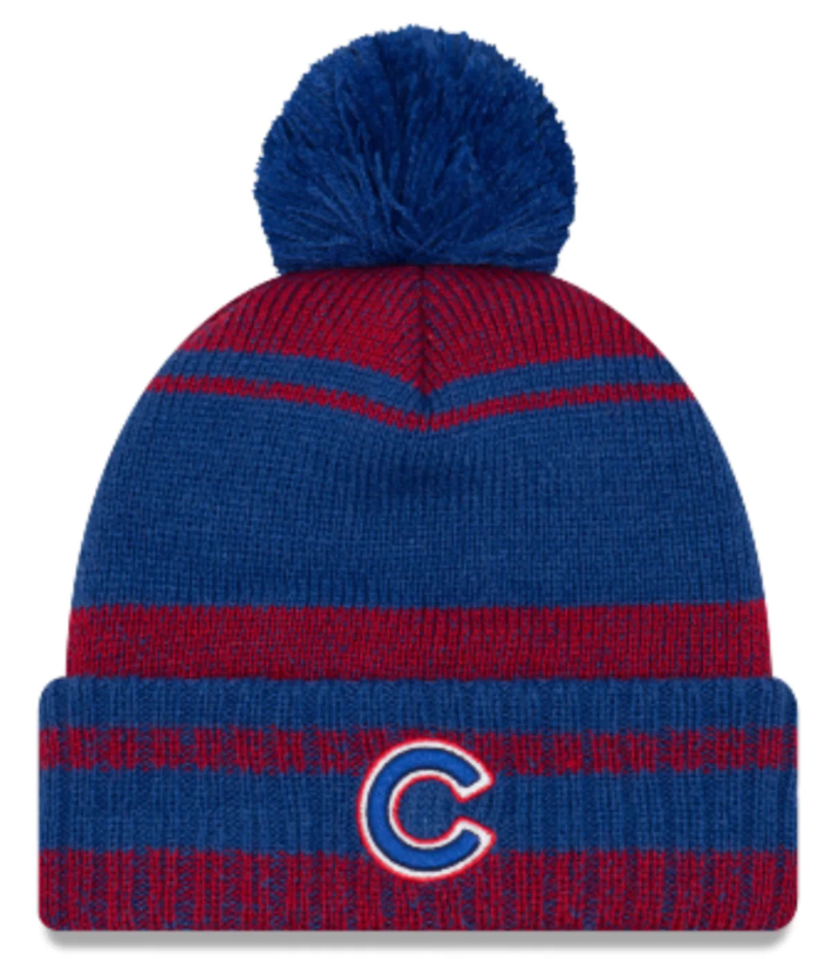 Men’s Chicago Cubs Glacial Pom Cuff Knit Hat By New Era