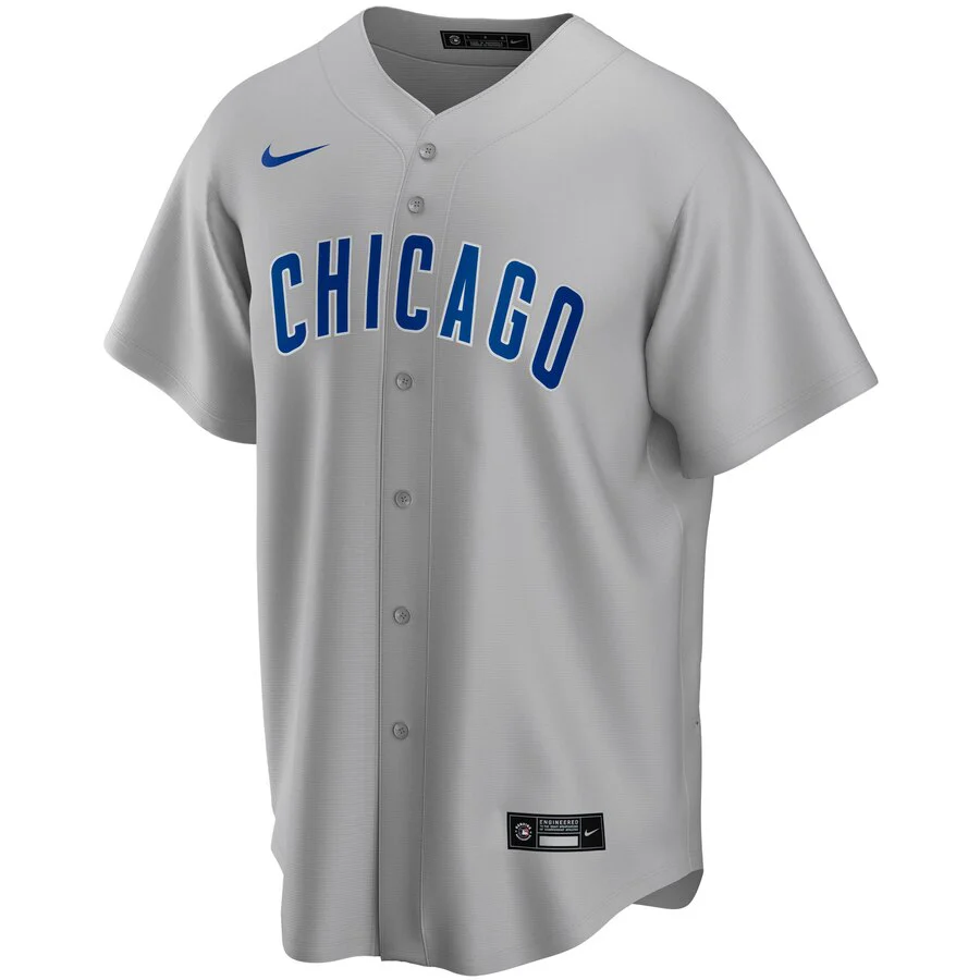 Men's Chicago Cubs Nike Gray Road Replica Team Jersey