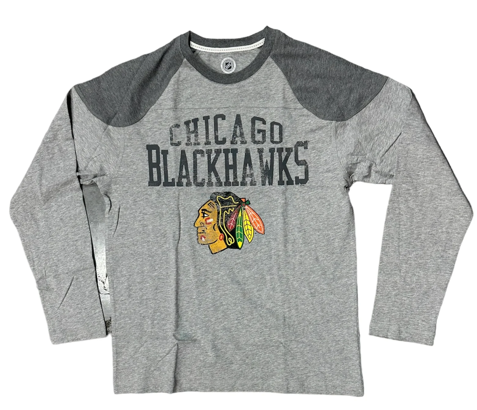 Mens Chicago Blackhawks Holder Long Sleeve Tee By G-III