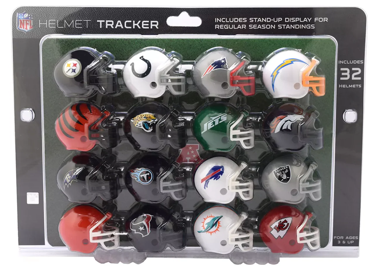 32 Piece NFL Helmet Tracker Set By Riddell