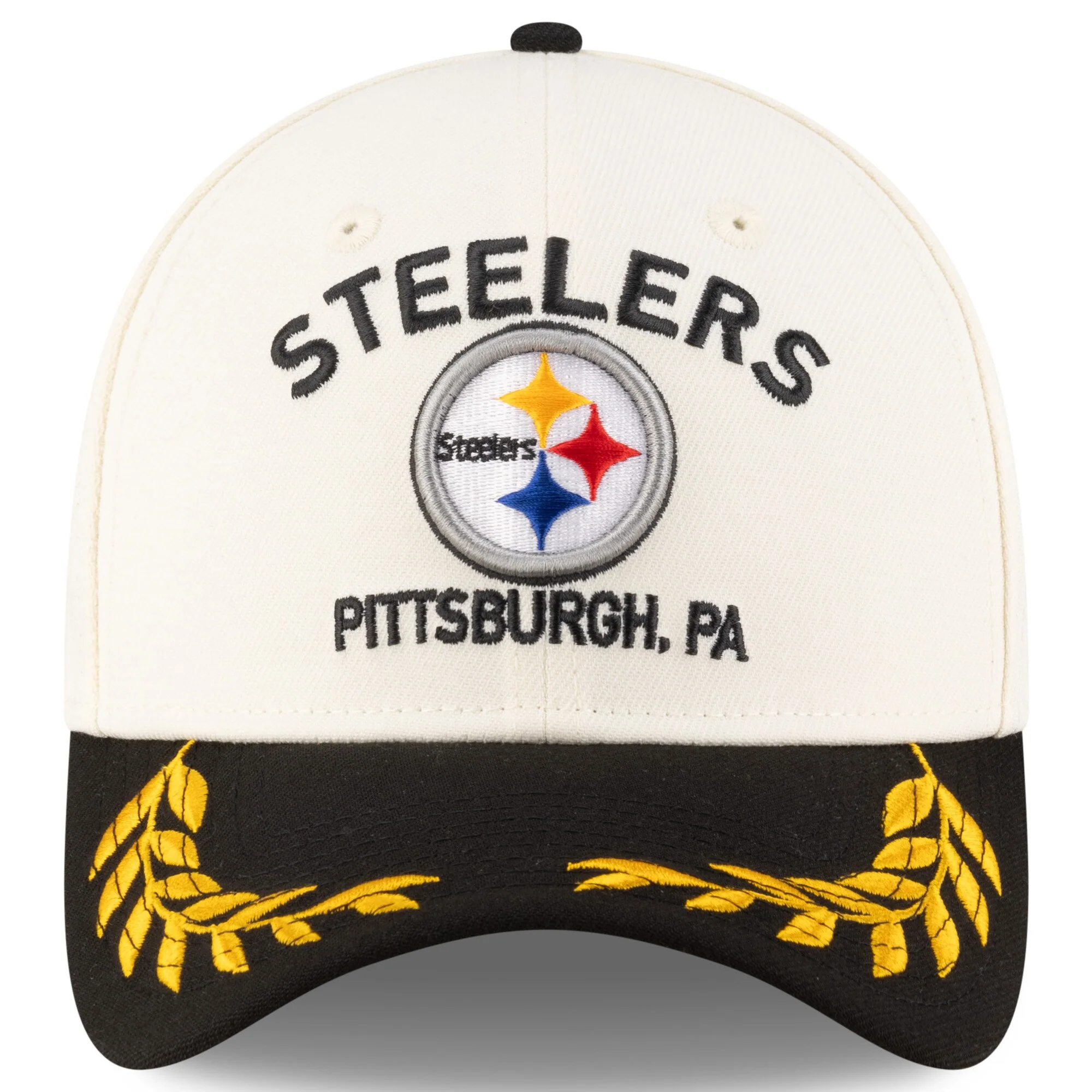 Men's Pittsburgh Steelers New Era 2025 NFL Draft Chrome 39THIRTY Flex Fit Hat