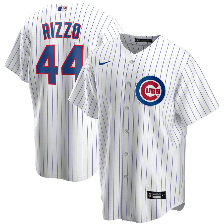 NIKE Men's Anthony Rizzo Chicago Cubs White Home Replica Jersey