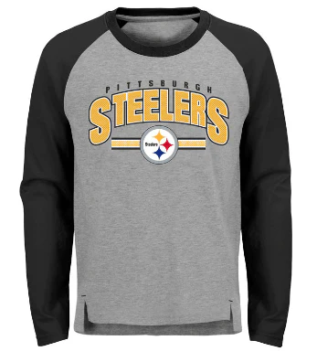 Youth Pittsburgh Steelers NFL Audible Raglan Long Sleeve Tee