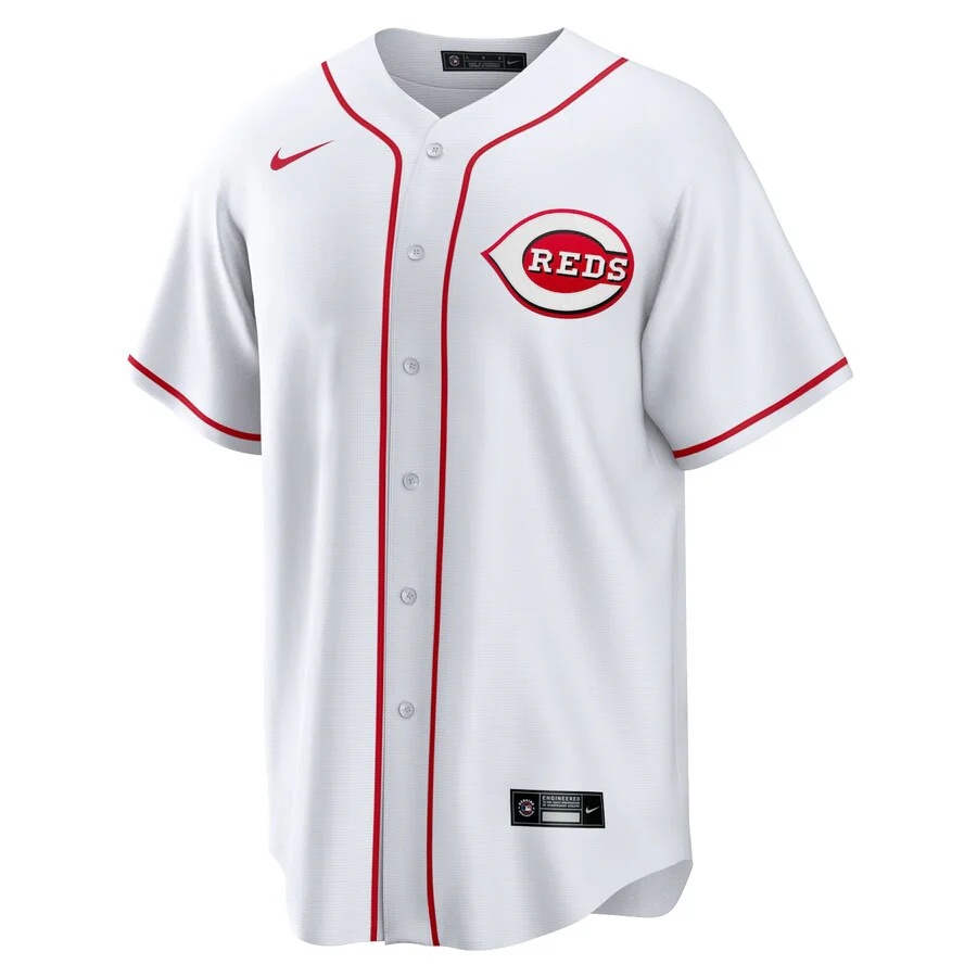 Youth Cincinnati Reds Nike Red Blank Home White Replica Jersey
