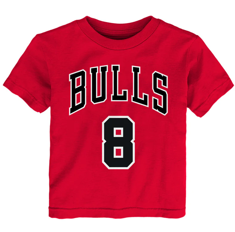 Toddler Zach Lavine Chicago Bulls Name And Number Tee By Outerstuff