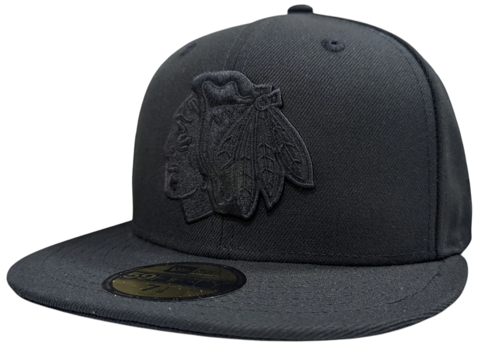 Chicago Blackhawks New Era Tonal Black 59FIFTY Fitted Hat