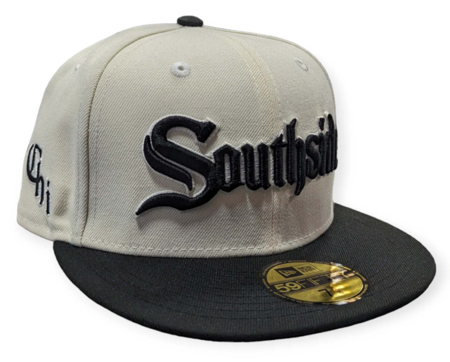 Chicago White Sox New Era Southside 2 Tone Chrome/Black City Connect 59FIFTY Fitted Hat
