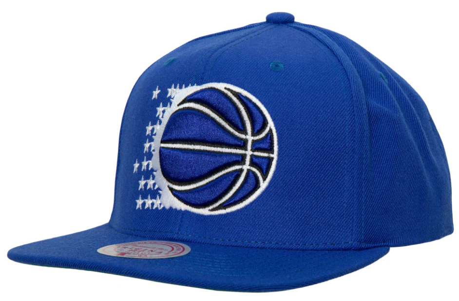 Men's Mitchell & Ness Orlando Magic Blue Ground 2.0 Snapback Adjustable Hat