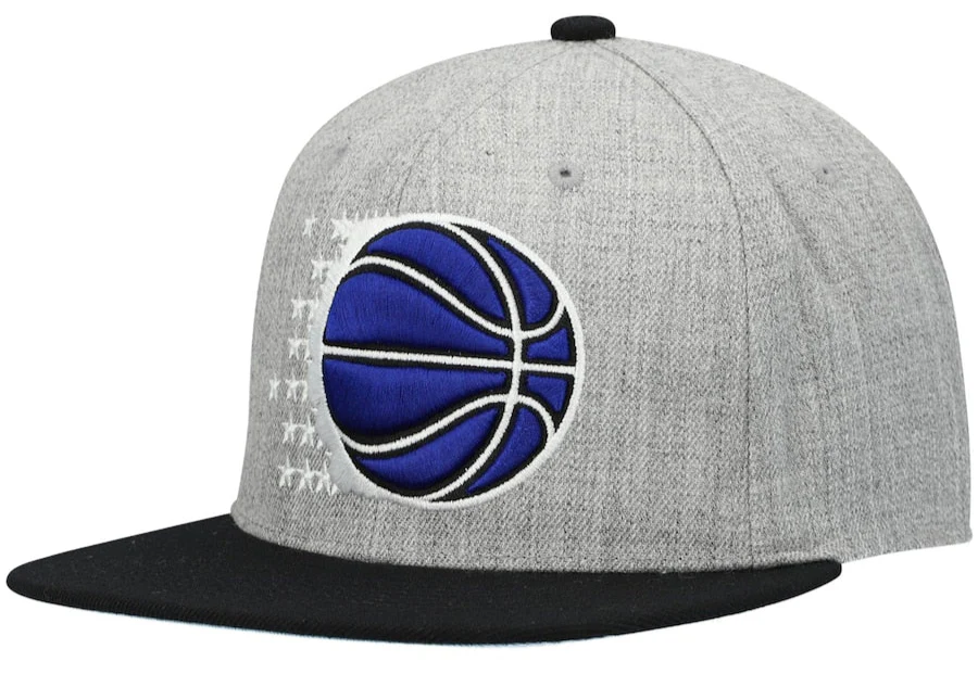 Men's Orlando Magic Mitchell & Ness Gray/Blue Heathered Underpop Snapback Hat