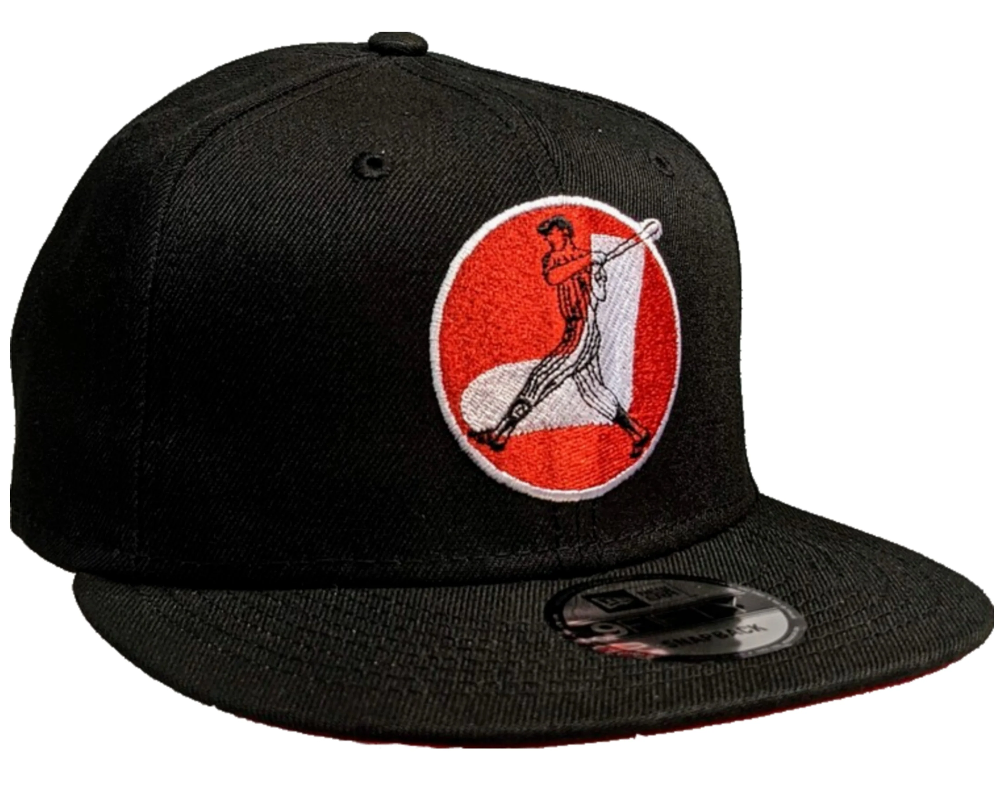 Mens Chicago White Sox New Era Black Cooperstown Collection 1960-1972 Logo 9FIFTY Snapback Hat