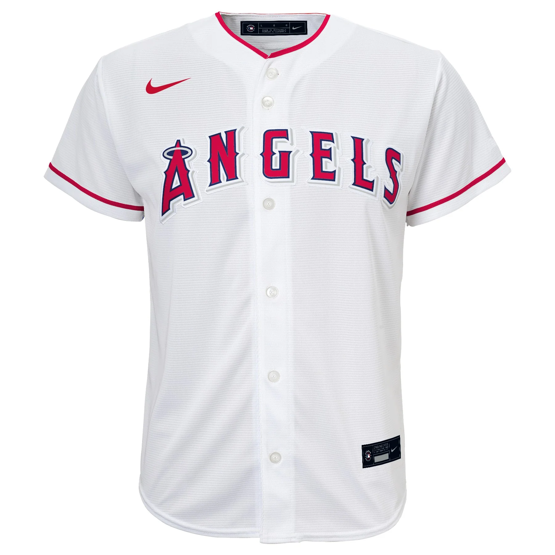 Youth Los Angeles Angels Mike Trout Nike White Home Replica Player Jersey
