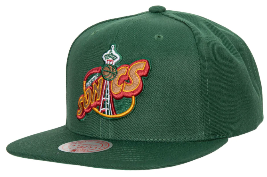 Mens NBA Seattle SuperSonics Ground 2.0 Snapback Hat By Mitchell And Ness