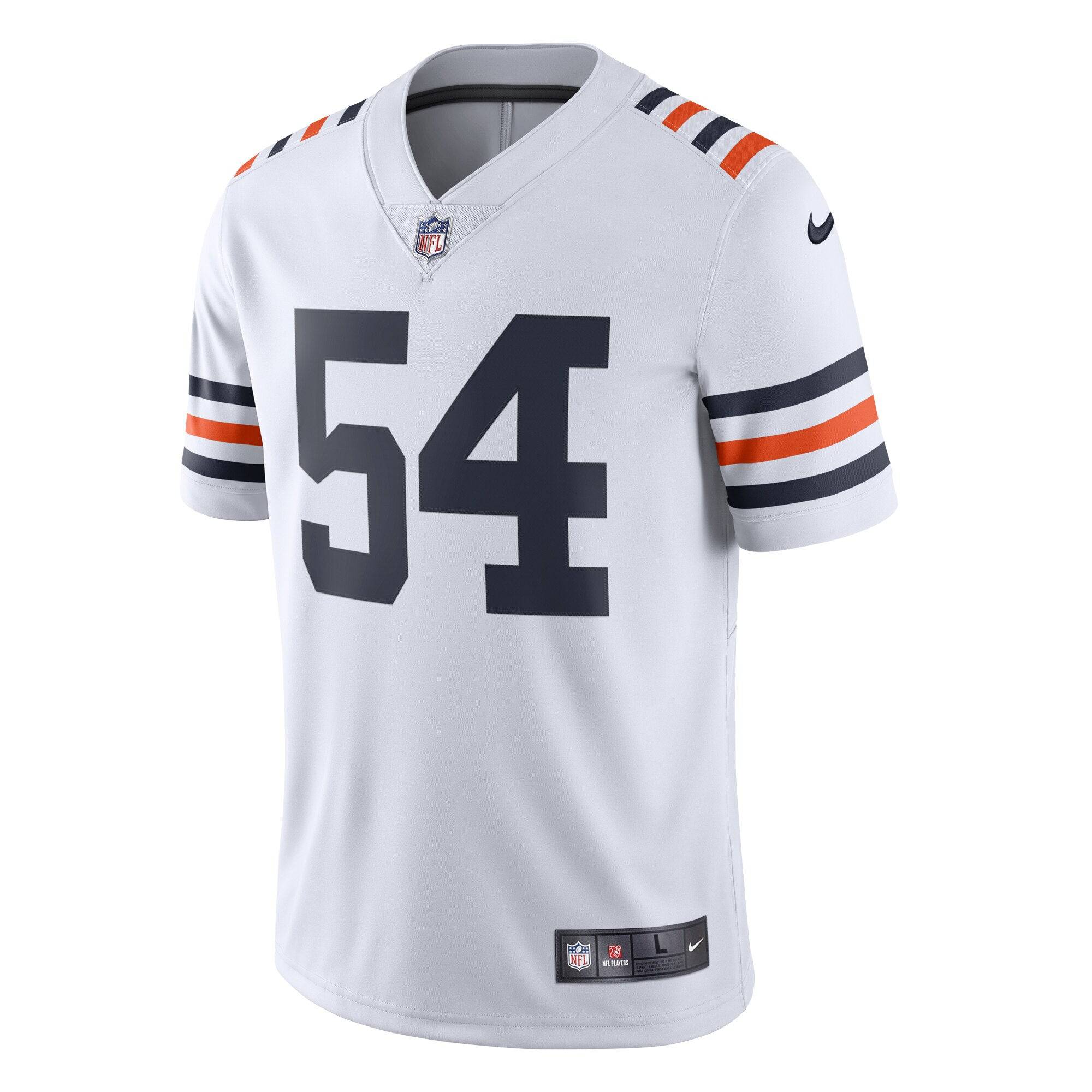 Men's Chicago Bears Brian Urlacher Nike White Alternate Classic Retired Player Limited Jersey