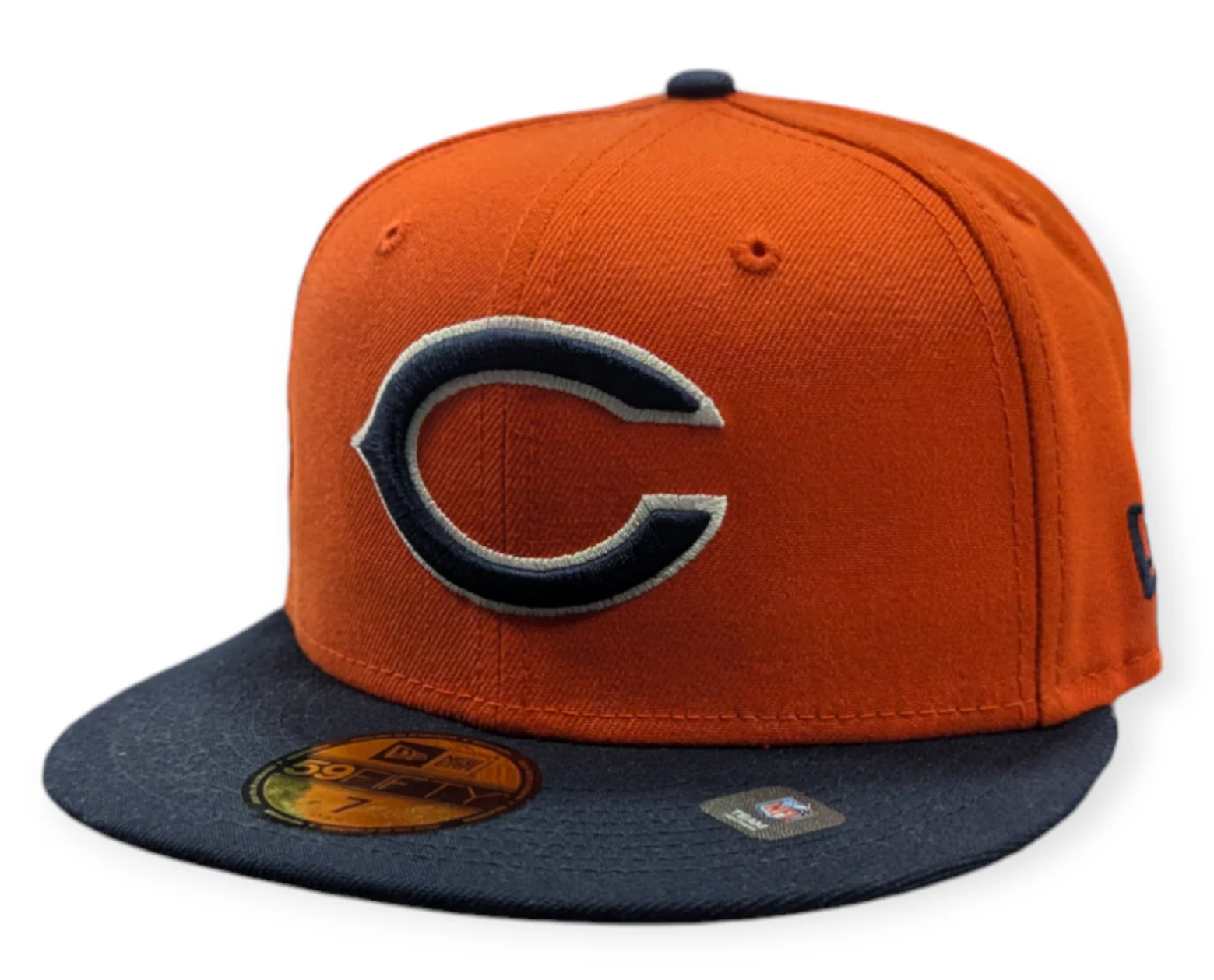 Chicago Bears 2 Tone Orange/Navy Alternate New Era 59FIFTY Fitted Hat