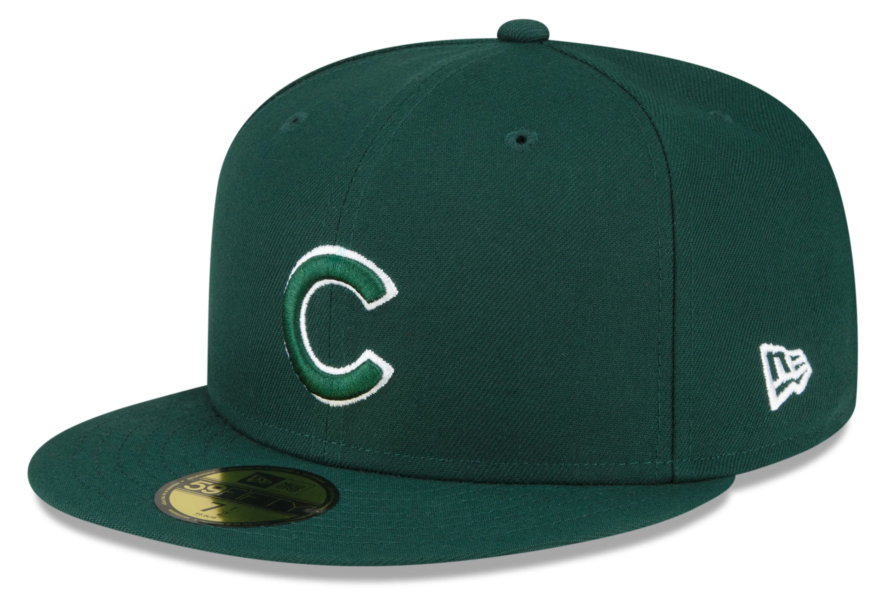 Men's Chicago Cubs Basic New Era Dark Green 59FIFTY Fitted Hat