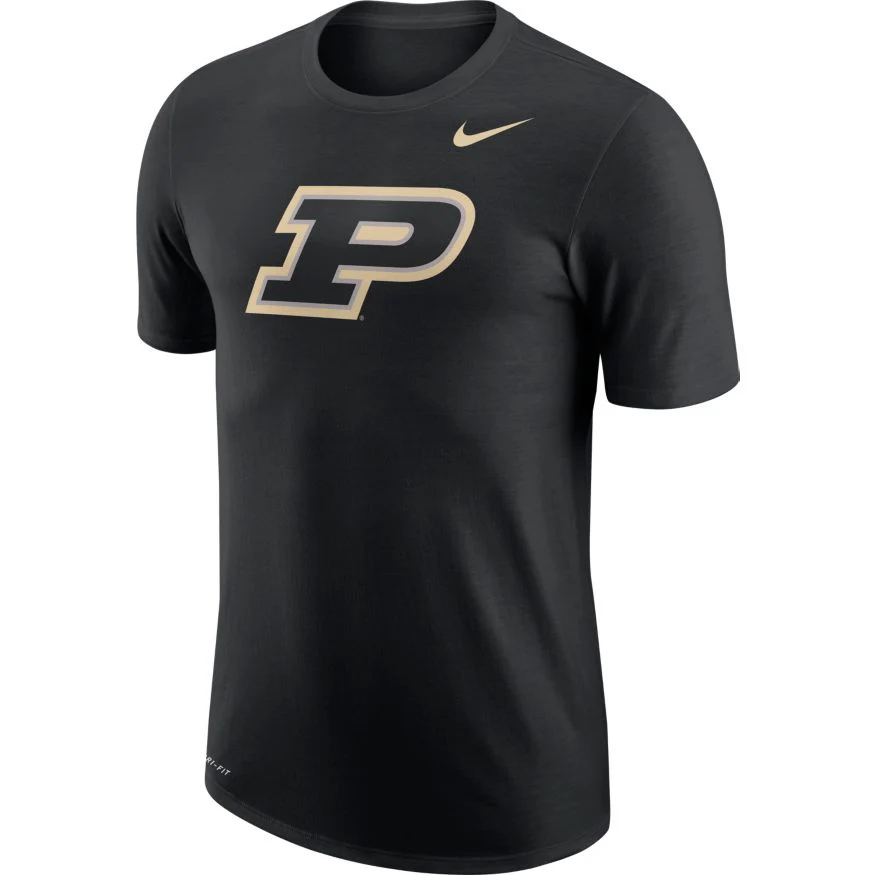 Men's Purdue Boilermakers Black Nike College Dri-fit Tee