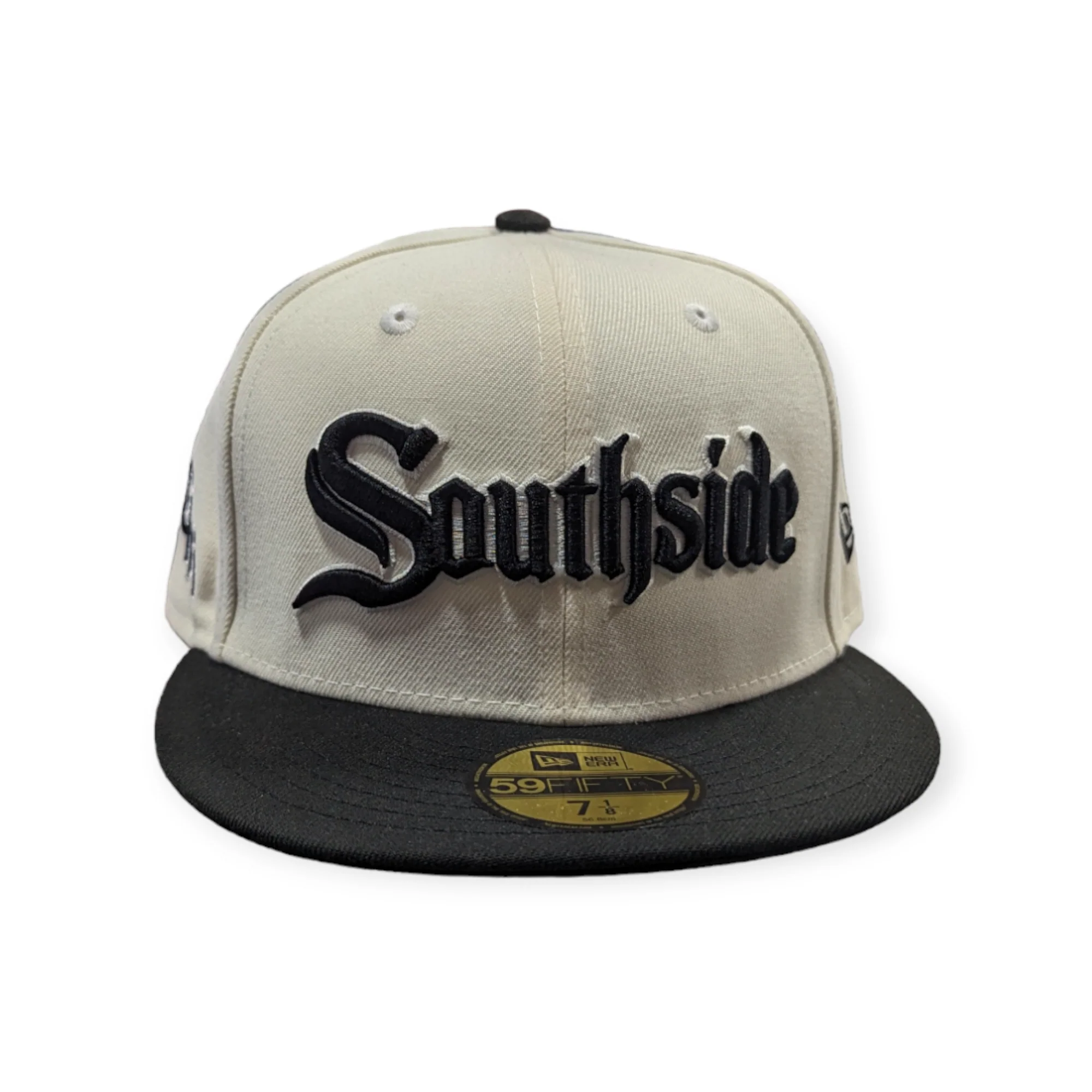 Chicago White Sox New Era Southside 2 Tone Chrome/Black City Connect 59FIFTY Fitted Hat