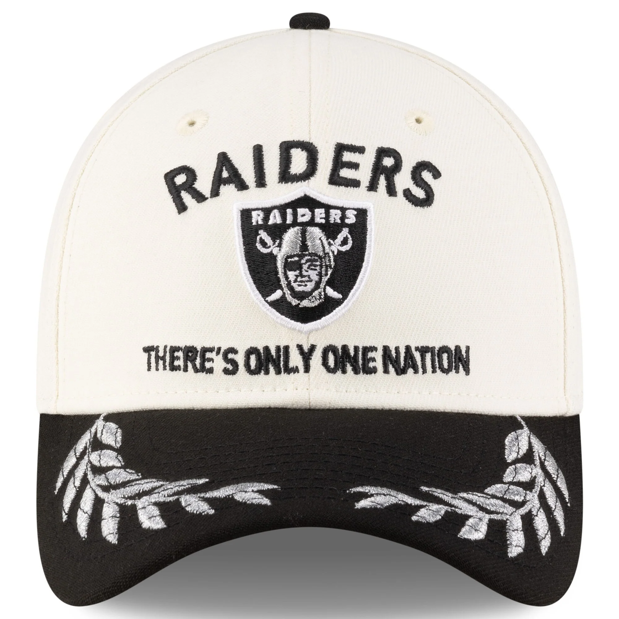 Men's Las Vegas Raiders New Era 2025 NFL Draft Chrome 39THIRTY Flex Fit Hat