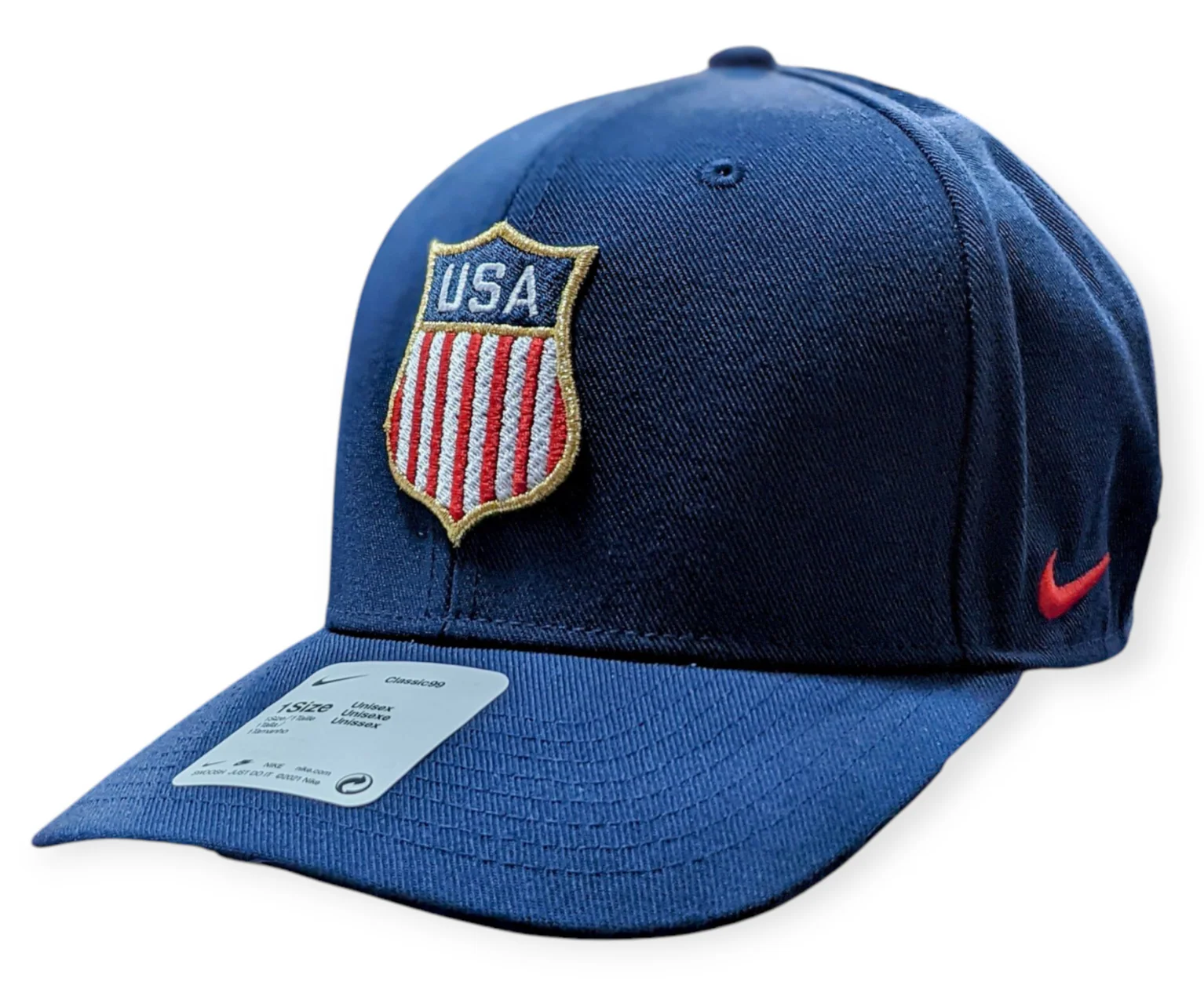 USA Hockey Shield Logo Navy Classic Nike Adjustable Hat