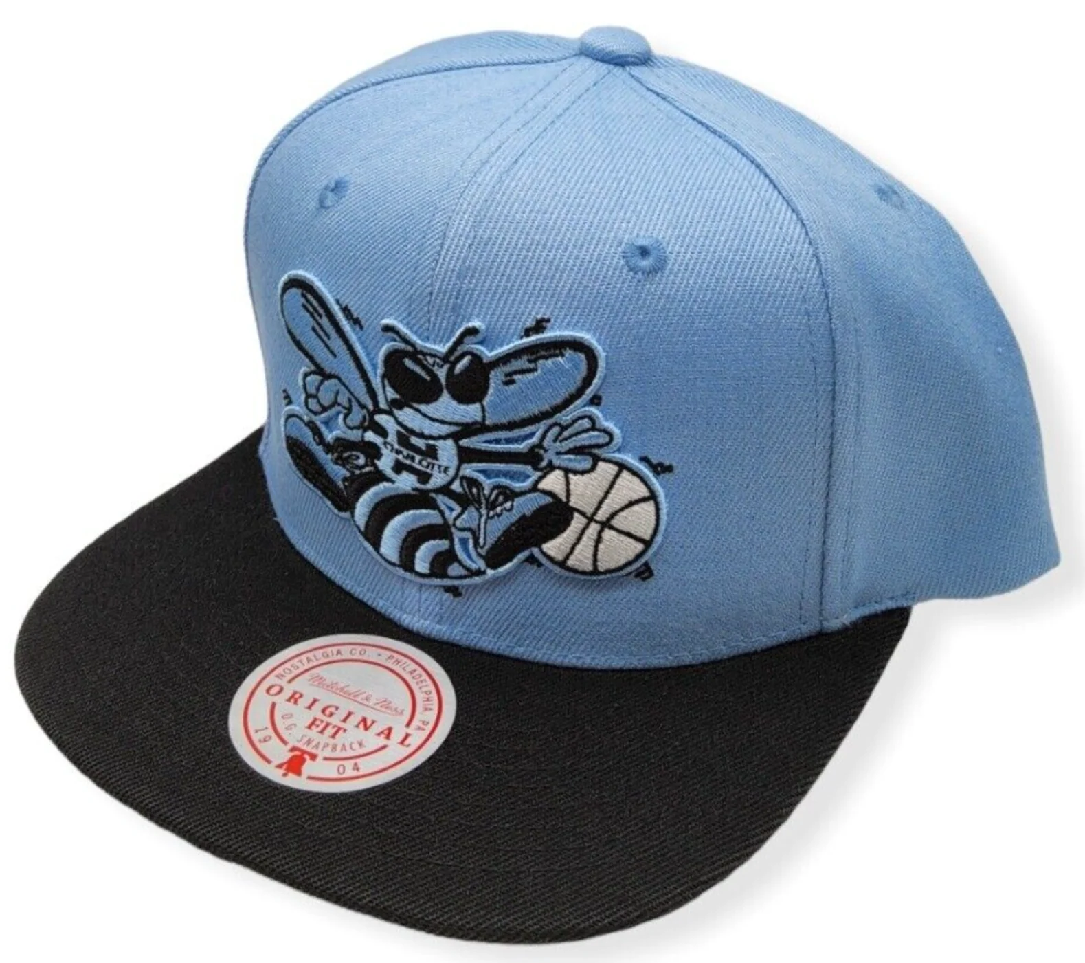 Men's Charlotte Hornets Mitchell & Ness NBA University Away 2 Tone HWC Snapback Hat