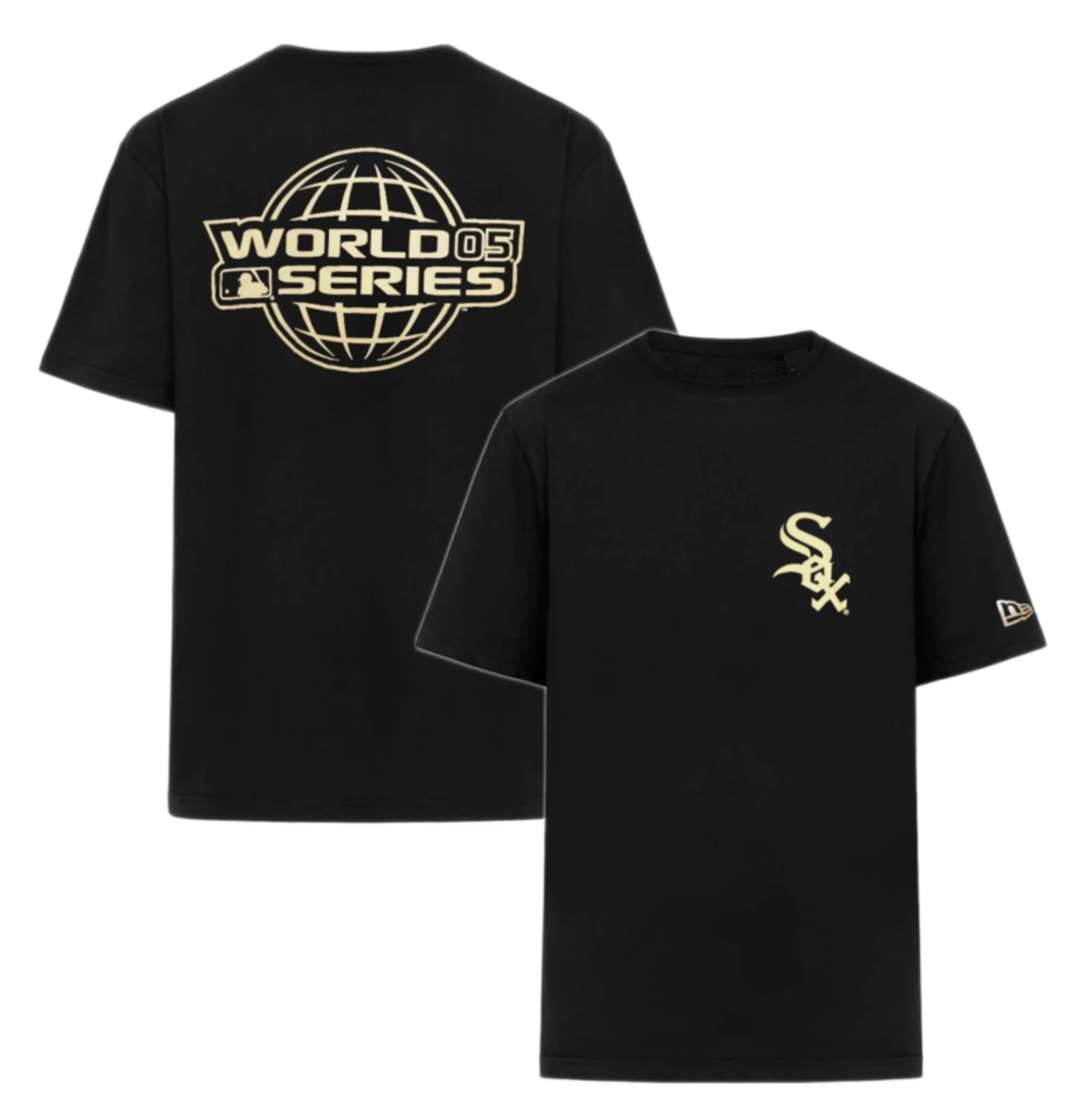 Men's Chicago White Sox 2005 World Series Black New Era Tee