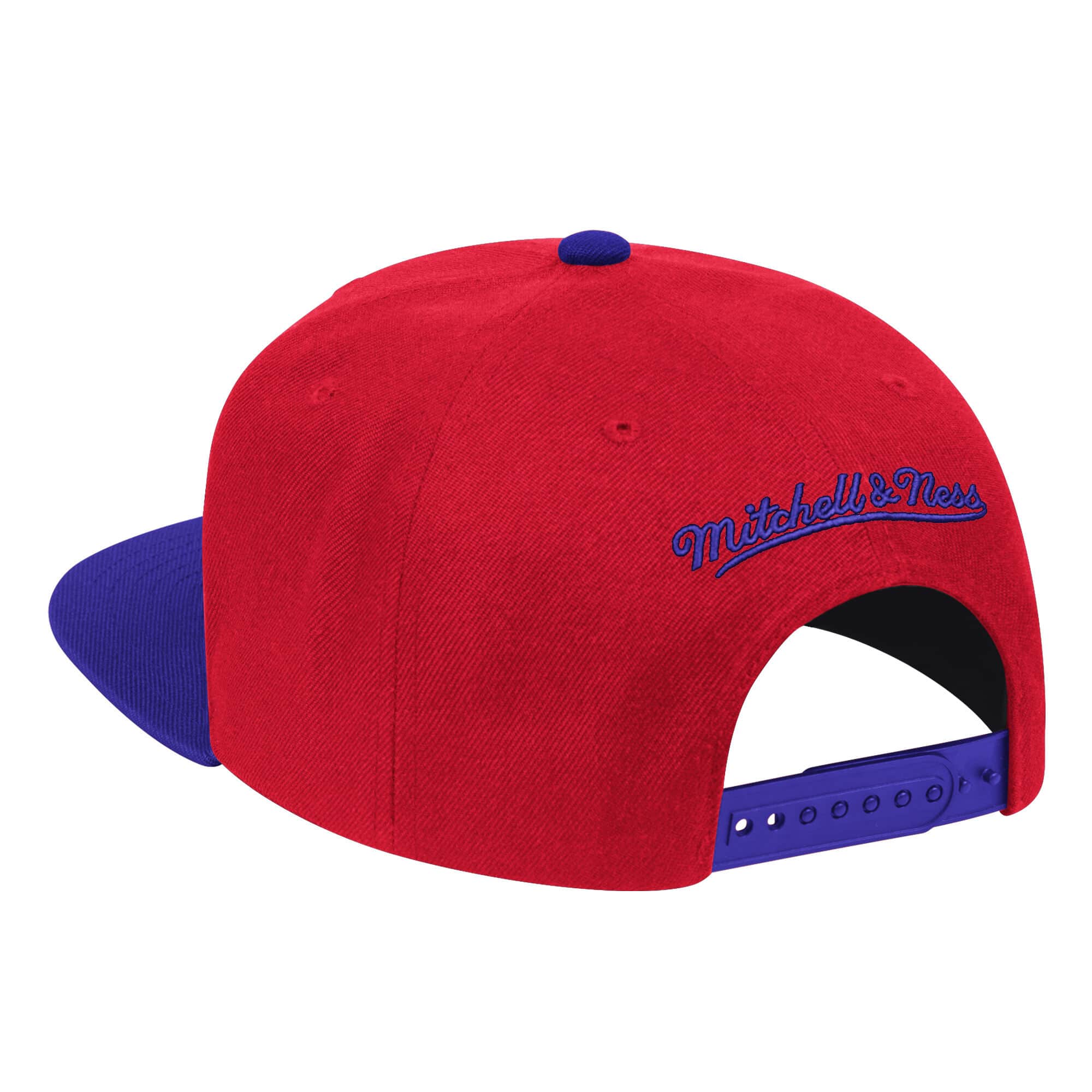 Mens NBA Toronto Raptors Red/Purple Wool 2 Tone Snapback Hat By Mitchell And Ness