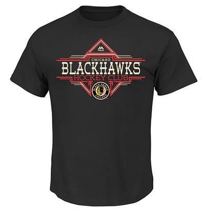 Mens Vintage Expansion Draft History Short Sleeve Crew Neck Tee - Chicago Blackhawks 1937-38