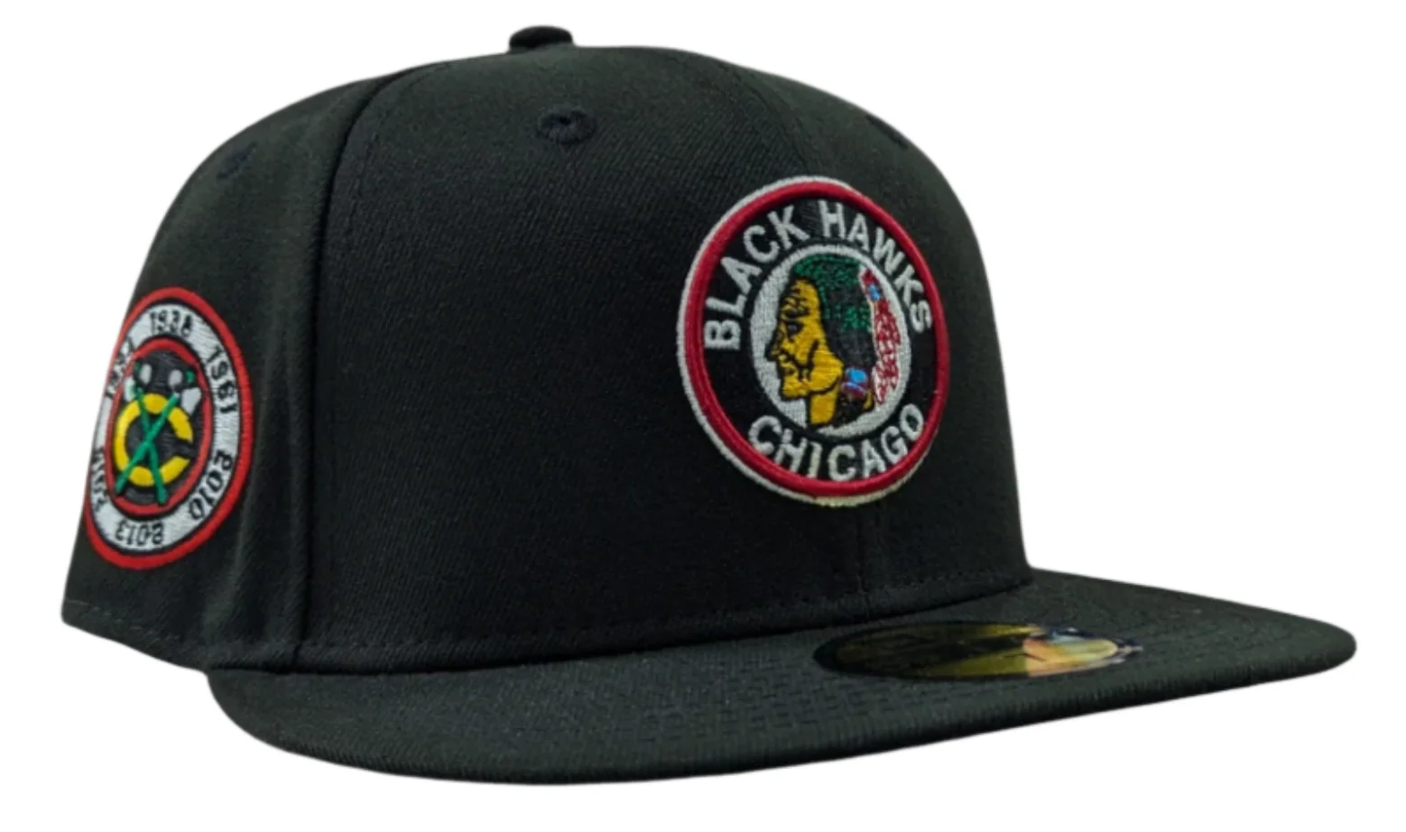 Chicago Blackhawks New Era 1934 Classic Black 59FIFTY Fitted Hat