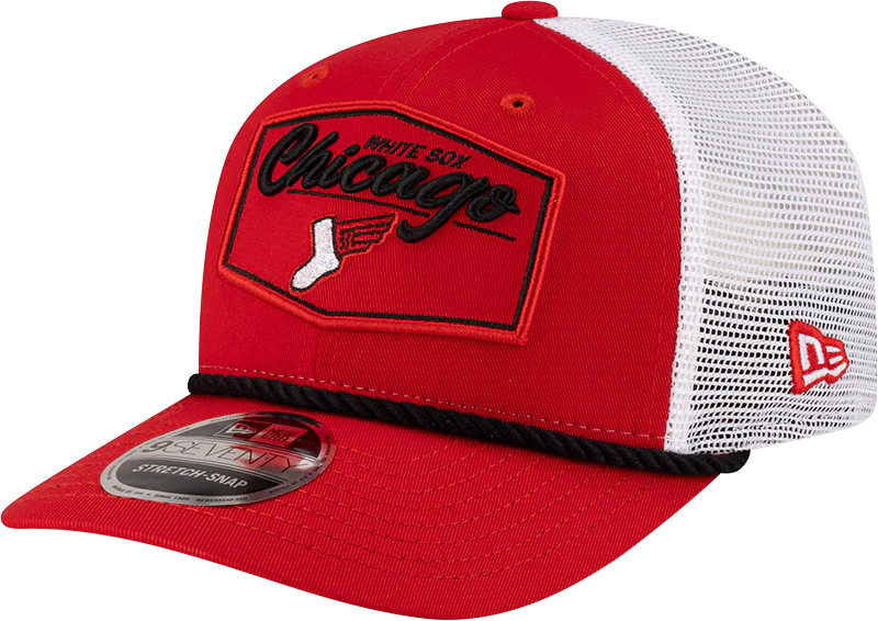 Chicago White Sox City Connect Red/White Center Patch 9SEVENTY Trucker Adjustable Hat