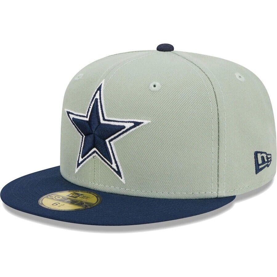 Dallas Cowboys NFL New Era Gray and Navy 59FIFTY Fitted Hat