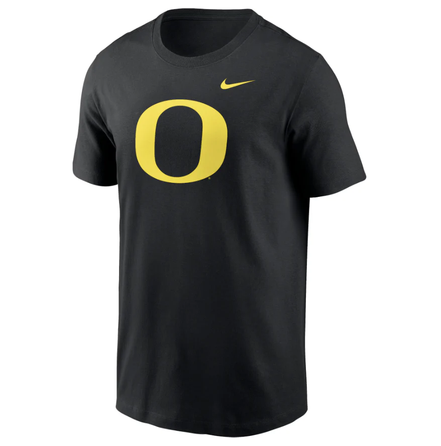 Men's Oregon Ducks Nike Black Primary Logo T-Shirt