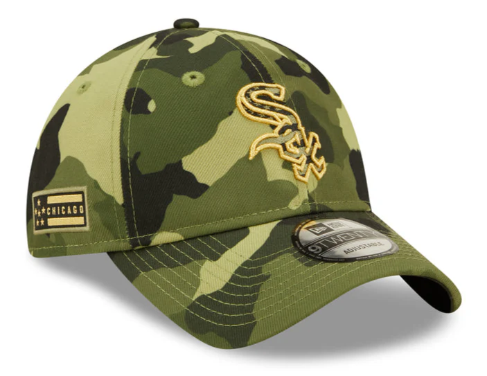 Chicago White Sox 9TWENTY Camo 2022 Armed Forces Day Adjustable Hat