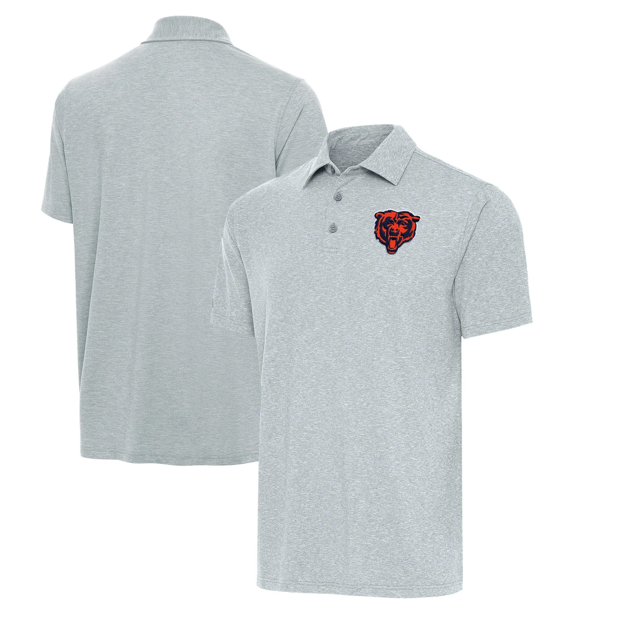 Men's Chicago Bears Antigua Heather Gray Par3 Polo