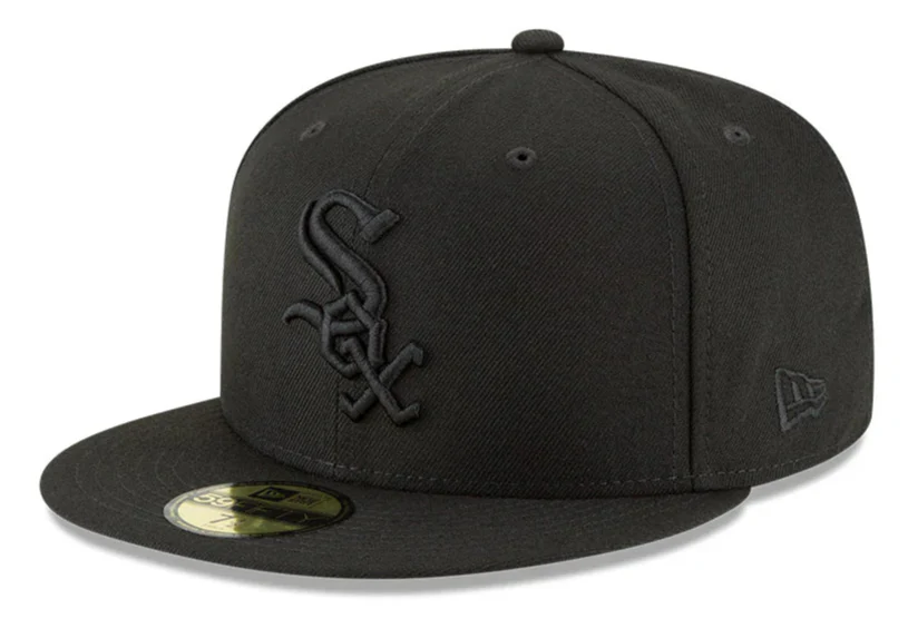 Men's Chicago White Sox New Era Tonal Black On Black 59FIFTY Fitted Hat