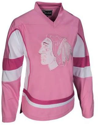 Chicago Blackhawks Child Size Pink Child Size Jersey